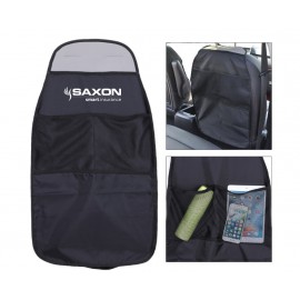 Logo Branded Car Seat Protecor w/Storage Pockets  Logo Branded Car Seat Protecor w/Storage Pockets