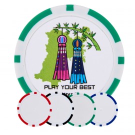 Custom Printed Custom Poker Chip Golf Ball Marker