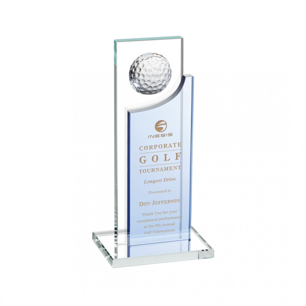 Redmond Golf Award - Sky Blue 9" with Logo