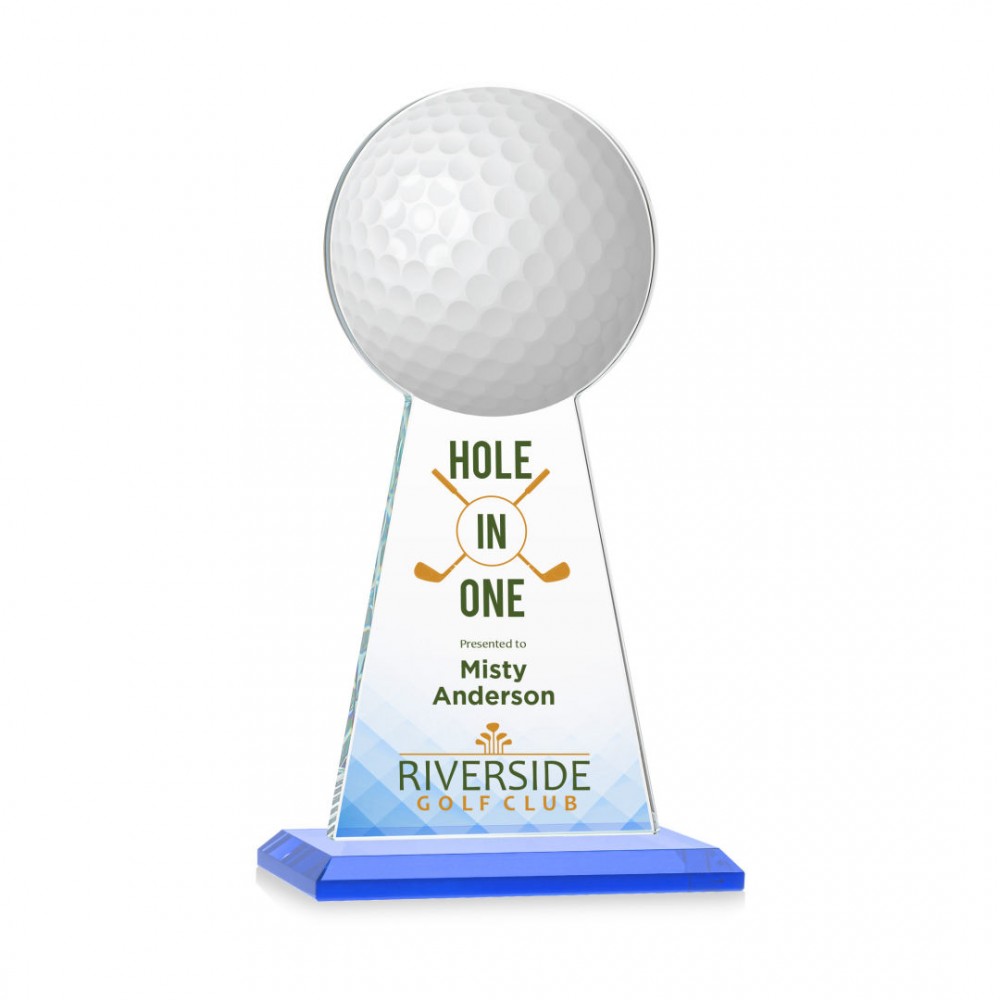 VividPrint Award - Edenwood Golf/Sky Blue 9" with Logo
