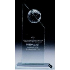 Medium Jade Golf Tower Award with Logo