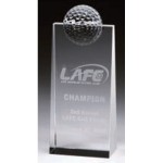 Customized Medium Crystal Top Golf Panel Award
