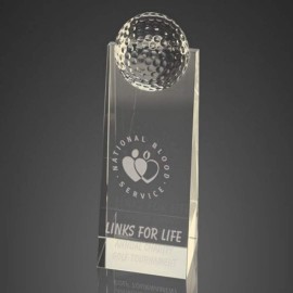 Barringer Golf Award - Optic 2"x9" with Logo