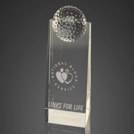 Logo Branded Barringer Golf Award - Optic 2"x9"