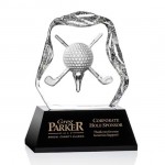 Slaithwaite Golf Award (M) - Black Base 6" with Logo