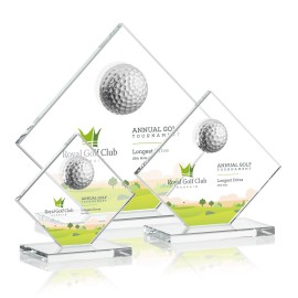 Barrick Golf VividPrint Award - Clear with Logo