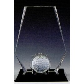 Large Crystal Premier Golf Award (9") with Logo