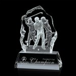 Fergus Golf Award (L) - Optical 9-1/8"" with Logo
