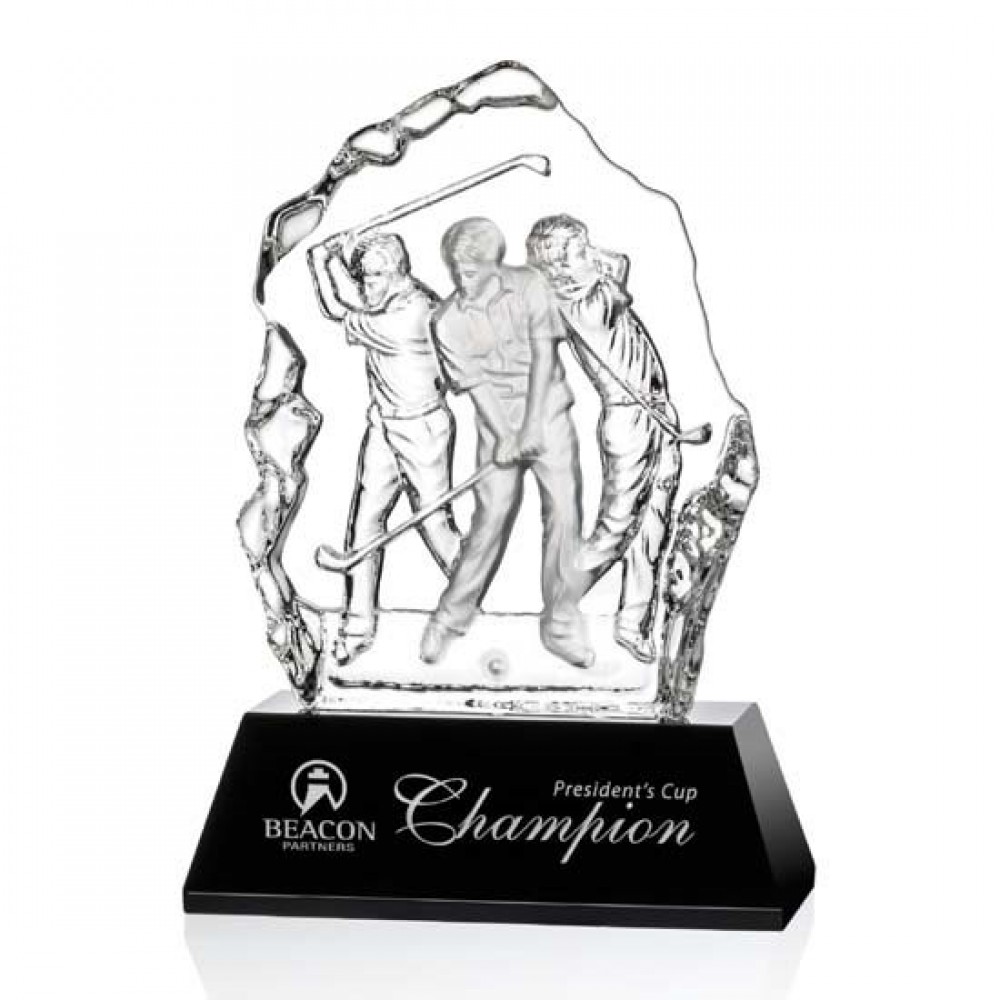 Fergus Golf Award (S) - Optical/Black 6" with Logo