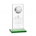 Sarnia Golf Award - Starfire/Green 7" with Logo