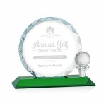 Promotional Nashdene Award - Optical/Green 5" Diam