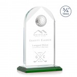 Blake Golf Award - Starfire/Green 7" with Logo