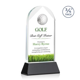 VividPrint Award - Blake Golf on Newhaven/Black 9" with Logo  VividPrint Award - Blake Golf on Newhaven/Black 9" with Logo