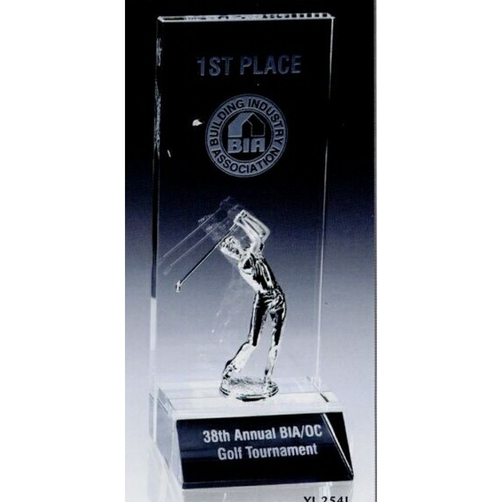 Large Thriving Golfer Award (3-1/8"x2-7/8"x6-5/8") with Logo