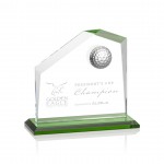 Promotional Andover Golf Award - Starfire/Green 6" x 6"