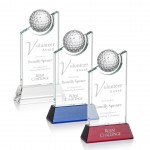 Personalized Brixton Golf Award - Optical/White 9"