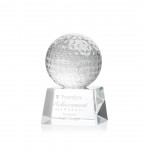 Golf Ball on Robson Base - Optical 3-1/8" Diam with Logo