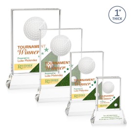 Personalized Pennington Golf VividPrint Award on Base - Clear
