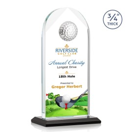VividPrint Award - Blake Golf/Black 9" with Logo