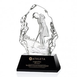 Nomad Female Golfer - Optical/Black 8" with Logo