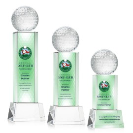 Golf Ball VividPrint Award on Belcroft - Clear with Logo