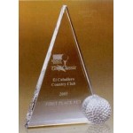 Customized Optic Crystal Golf Award