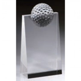 Small Crystal Top Golf Panel Award with Logo  Small Crystal Top Golf Panel Award with Logo