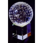 Optic Crystal Golf Ball Set Award with Logo