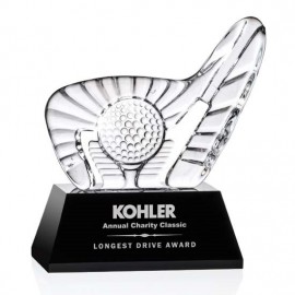 Dougherty Golf Award (M) - Black Base 5" W with Logo