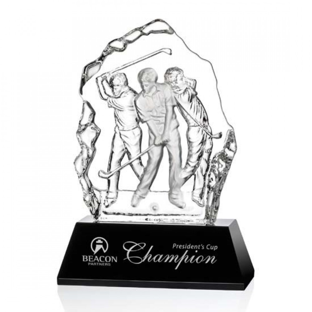 Fergus Golf Award (L) - Optical/Black 9-1/8" with Logo