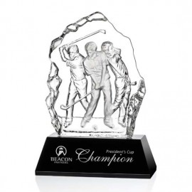 Logo Branded Fergus Golf Award (L) - Optical/Black 9-1/8"  Logo Branded Fergus Golf Award (L) - Optical/Black 9-1/8"