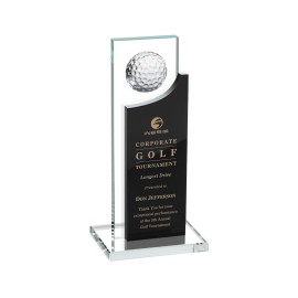 Logo Branded Redmond Golf Award - Black 9"