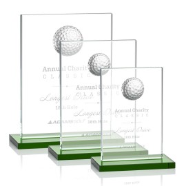 Customized Cumberland Golf Award - Green