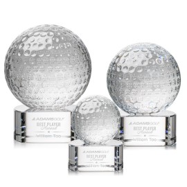Logo Branded Golf Ball Award on Paragon Base