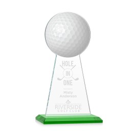 Personalized VividPrint/Etch Award - Edenwood Golf/Green 9"  Personalized VividPrint/Etch Award - Edenwood Golf/Green 9"
