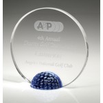 Promotional Small Optical Crystal Golf Halo Award