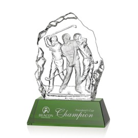 Personalized Fergus Golf Award (S) - Optical/Green 6"  Personalized Fergus Golf Award (S) - Optical/Green 6"