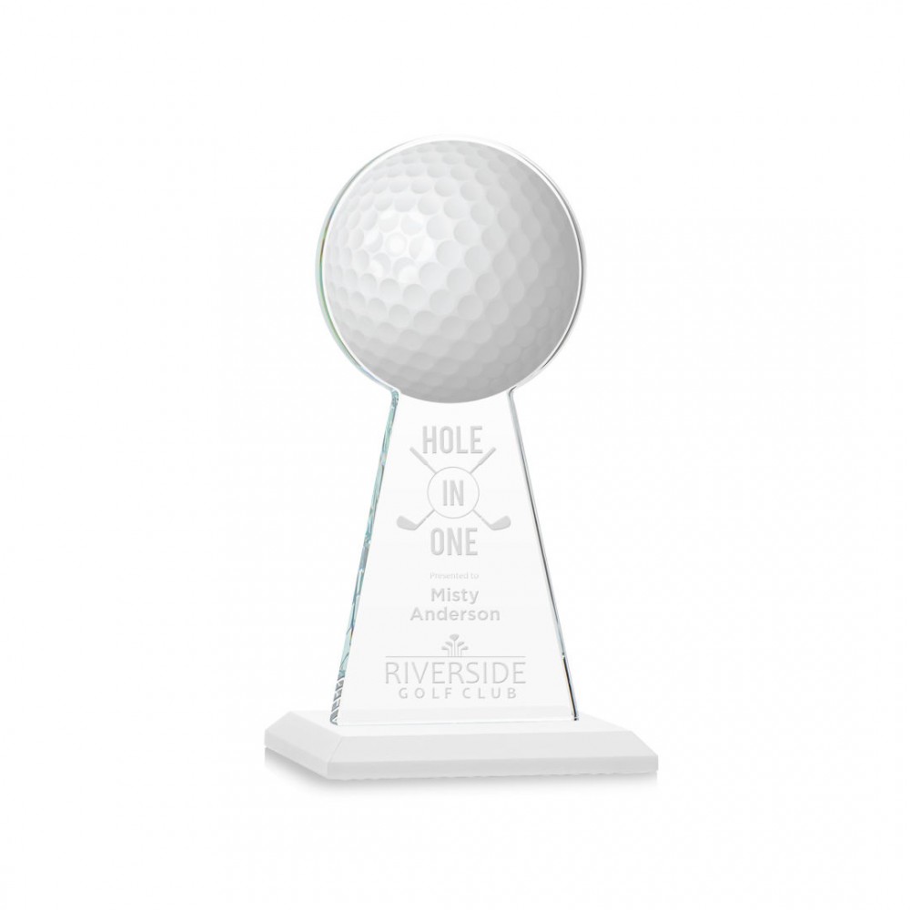 VividPrint/Etch Award - Edenwood Golf/White 7" with Logo