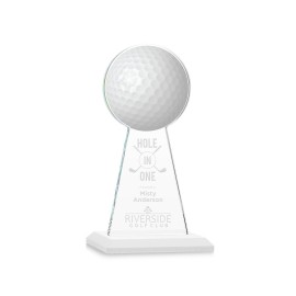 Customized VividPrint/Etch Award - Edenwood Golf/White 7"