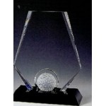 Small Crystal Premier Golf Award (7") Custom Imprinted