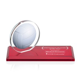 VividPrint Award - Northam Volleyball/Red 3"x7" with Logo