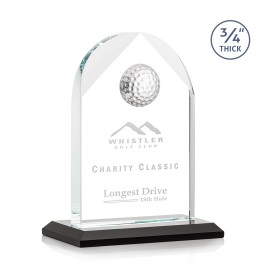 Blake Golf Award - Starfire/Black 6" with Logo