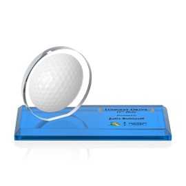 Custom VividPrint Award - Northam Golf/Sky Blue 3"x7"