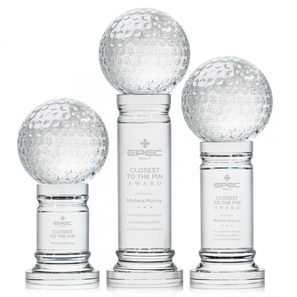 Golf Ball Award on Colverstone Base with Logo Golf Ball Award on Colverstone Base with Logo