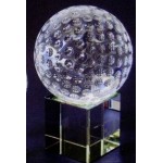 Custom Optic Crystal Golf Ball Award