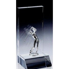 Small Thriving Golfer Award (3-1/8"x2-7/8"x6-5/8") with Logo  Small Thriving Golfer Award (3-1/8"x2-7/8"x6-5/8") with Logo
