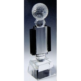 Crystal Golf Award (11"x3") with Logo  Crystal Golf Award (11"x3") with Logo