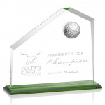 Andover Golf Award - Starfire/Green 9"x10" with Logo