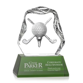 Promotional Slaithwaite Golf Award (M) - Green Base 6"  Promotional Slaithwaite Golf Award (M) - Green Base 6"