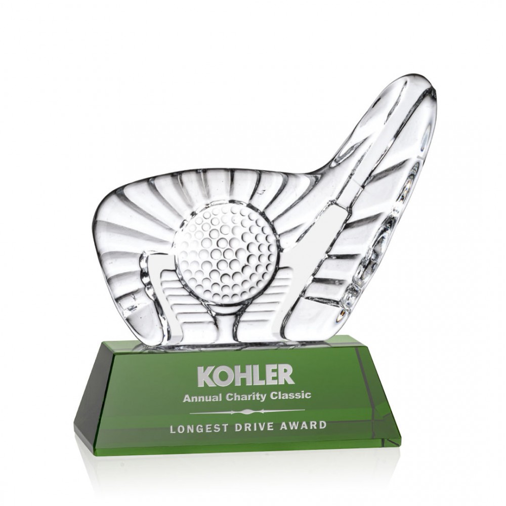Dougherty Golf Award (S) - Green Base 4" W with Logo